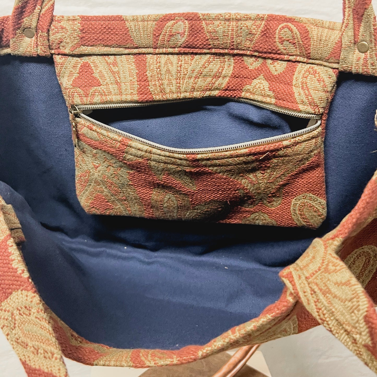 Everyday Bag (Red Paisley)