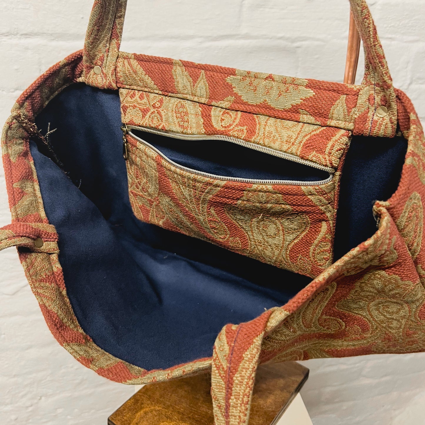 Everyday Bag (Red Paisley)